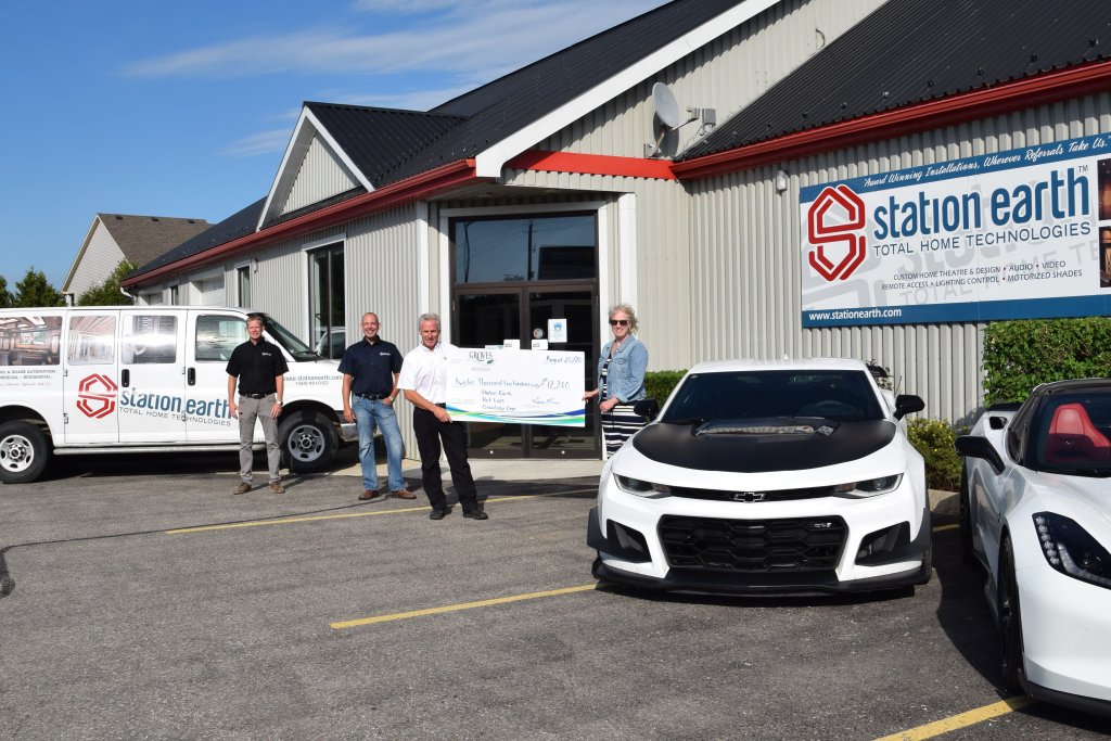 Hot Laps cheque presentation